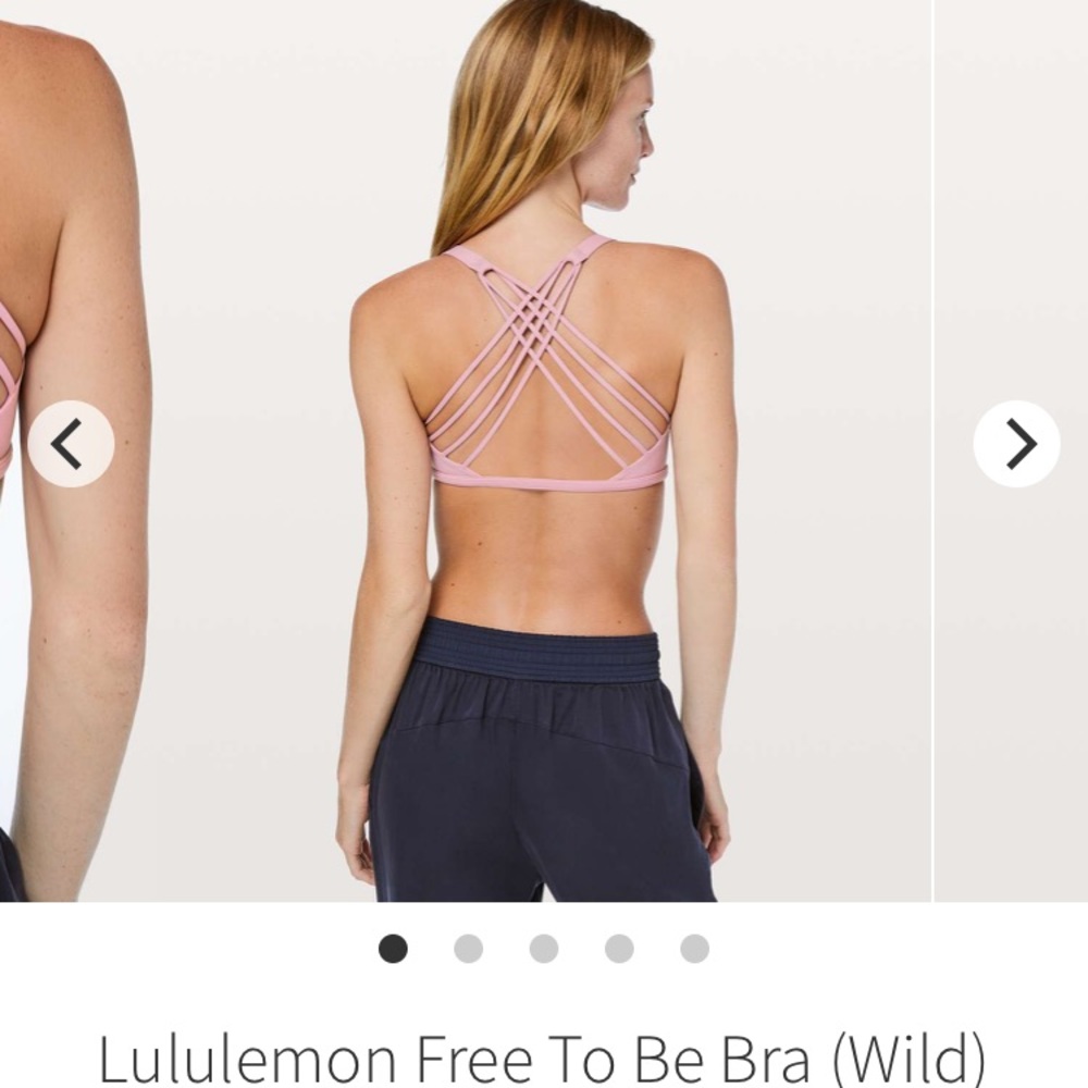 SOLD***Lululemon Free To Be Wild Sports Bra Pink